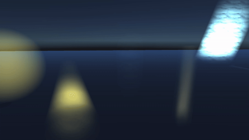 Animation: volumetric lights being animated via code at runtime